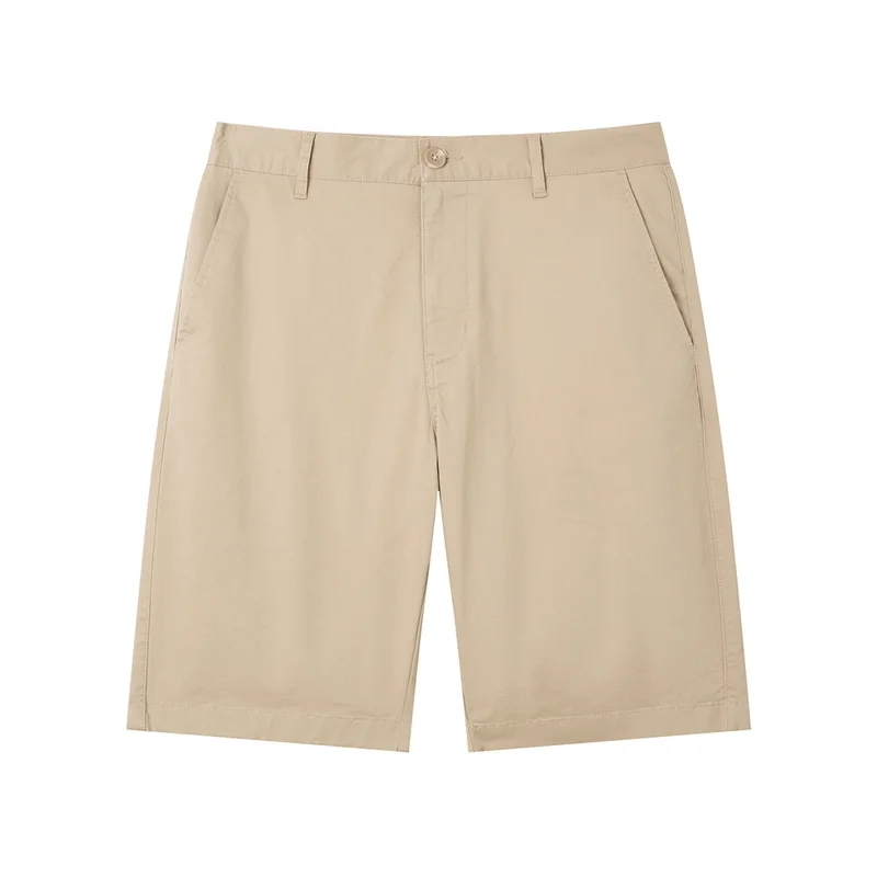 GIORDANO Men’s Slim Twill Bermuda Shorts with Stretch Waist